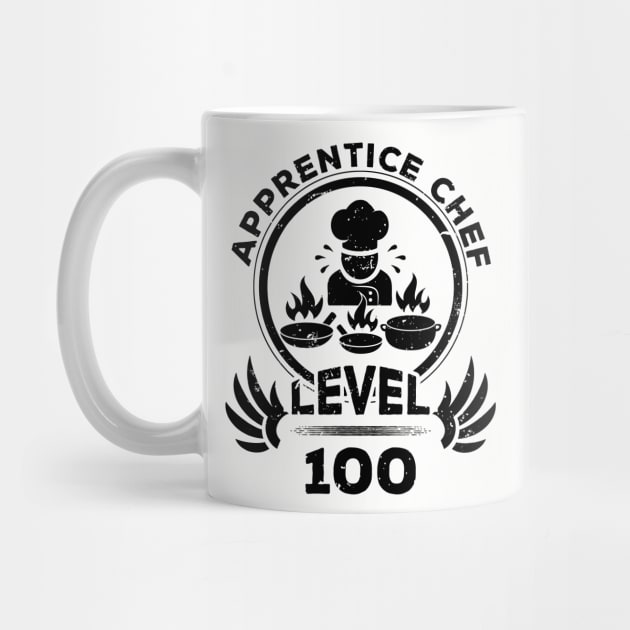 Level 100 Apprentice Chef Funny Cook Gift by atomguy